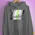 Agender Pride Grunge Exclamation Points Hoodie - Grey Heather